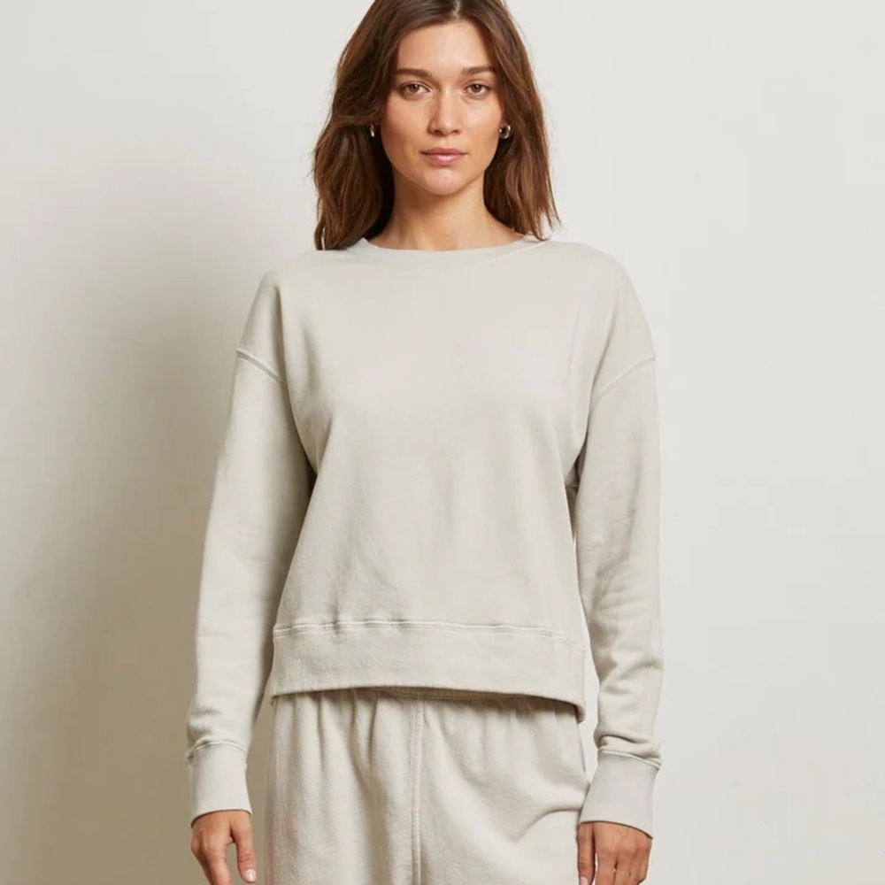 New Perfectwhitetee Tyler French terry sweatshirt SZ SM